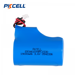 PKCELL 19000mAh 3.6V ER34615+HPC 1530 ผู้จัดจำหน่ายชุดแบตเตอรี่