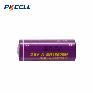 3.6VA ER18505M Li-SoCl2 배터리 3200mAh | Pkcell