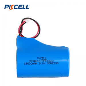 Поставщик аккумуляторной батареи PKCELL 19000 мАч 3,6 В ER34615 + HPC 1520