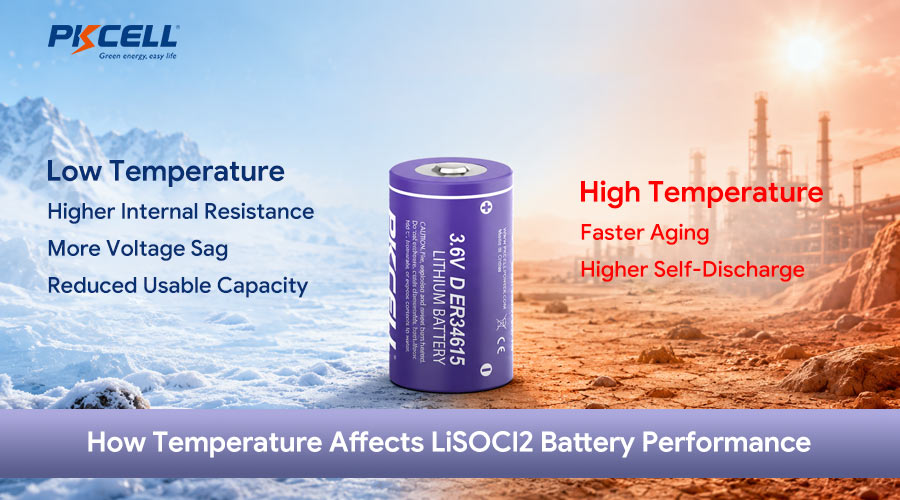 How Temperature Affects LiSOCl2 Battery Performance