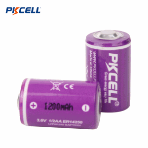 PKCELL ER14250 1/2AA 3.6V 1200mAh Li-SOCL2 Fournisseur de batterie