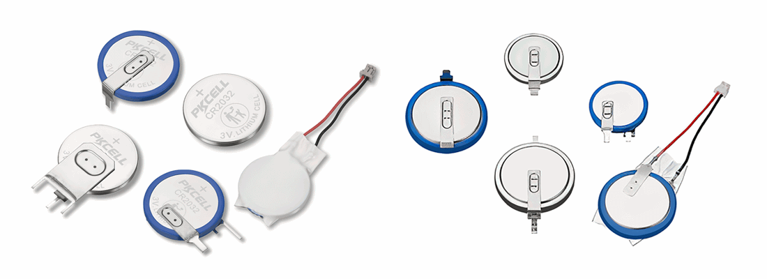 different button cell battery terminations