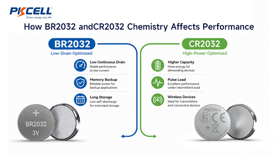 How BR2032 andCR2032 Chemistry Affects Performance