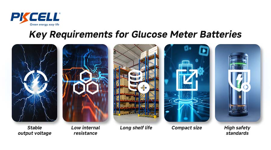 Key Requirements for Glucose Meter Batteries