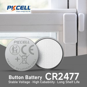 3V CR2477 Lithium Button Cell Battery (900mAh) Supplier | PKCELL