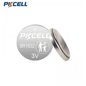 PKCELL BR1632 3V 120mAh Lithium Button Cell Battery Factory