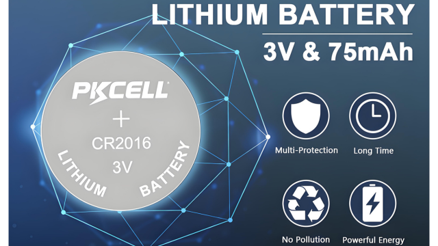 CR2016 button cell battery illustration