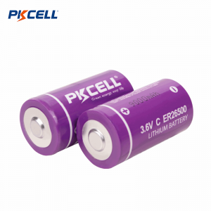 Two PKCell ER26500 battery