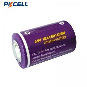 PKCELL pin chính 3.6v li-socl2 1200mah ER14250m cho máy điều khiển kỹ thuật số