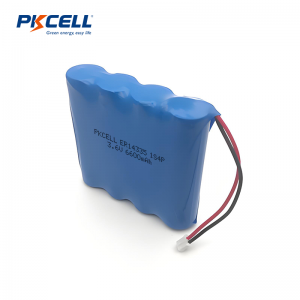 3.6V ER14335 6600mAh 1s4p LiSoCl2 Battery Pack