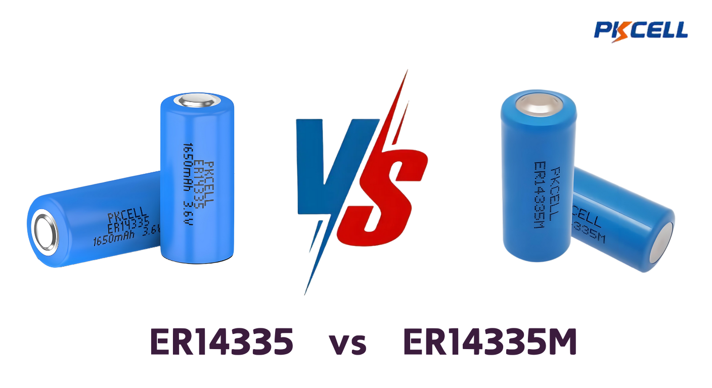 Comparison of ER14335 and ER14335M batteries