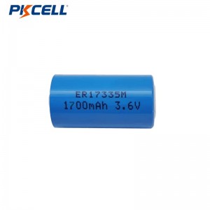 Nhà sản xuất pin PKCELL ER17335M 3.6V 1700mAh Li-SOCL2