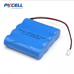 14,4 V-os ER34615M 14000 mAh 4s1p LiSoCl2 akkumulátorcsomag