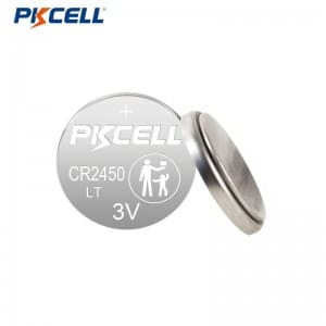 Pila de botón de litio PKCELL CR2450LT 3V 600mAh