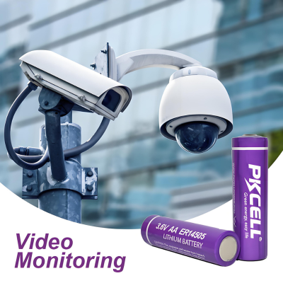Home and business security systems use ER14505 3.6v lithium batteries, including wireless alarms, motion detectors, smoke detectors, and surveillance cameras.