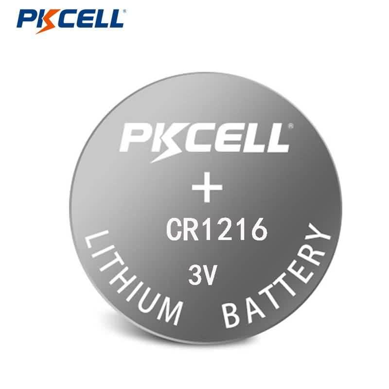 PKCELL CR1216 3V 25mAh Lithium Button Cell Battery Manufacturer