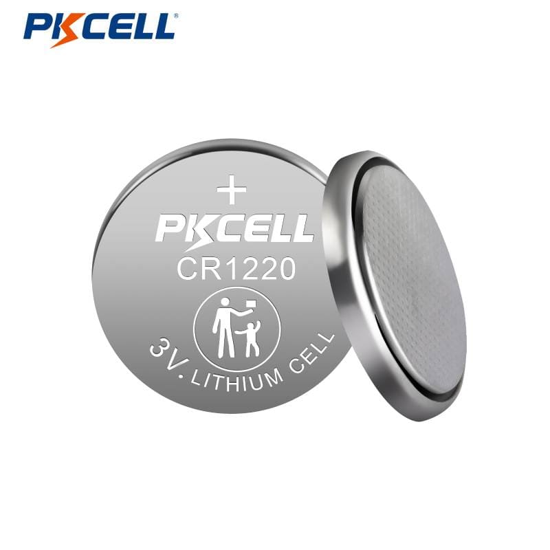 Usine de pile bouton au lithium PKCELL CR1220 3V 40mAh