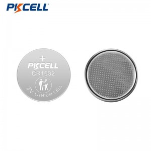 Fábrica de bateria de botão de lítio PKCELL CR1632 3V 120mAh