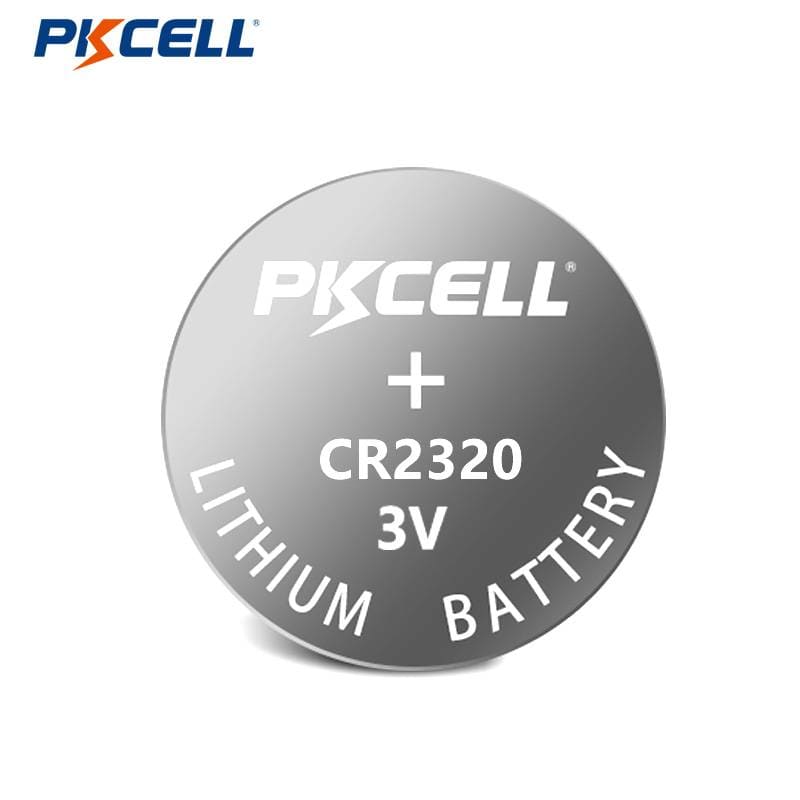 Fabricante de bateria de botão de lítio PKCELL CR2320 3V 130mAh