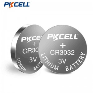 Pila de botón de litio PKCELL CR3032 3V 500mAh