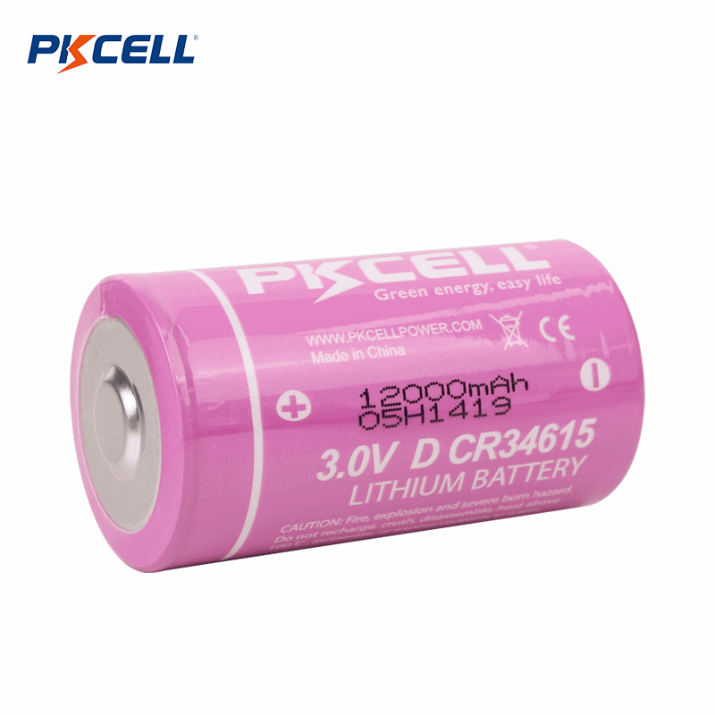 PKCELL CR34615 3V 12000mAh LI-MnO2 ผู้ผลิตแบตเตอรี่