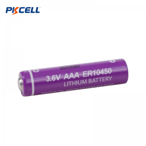 PKCELL ER10450 AAA 3.6V 800mAh Li-SOCL2 ผู้ผลิตแบตเตอรี่