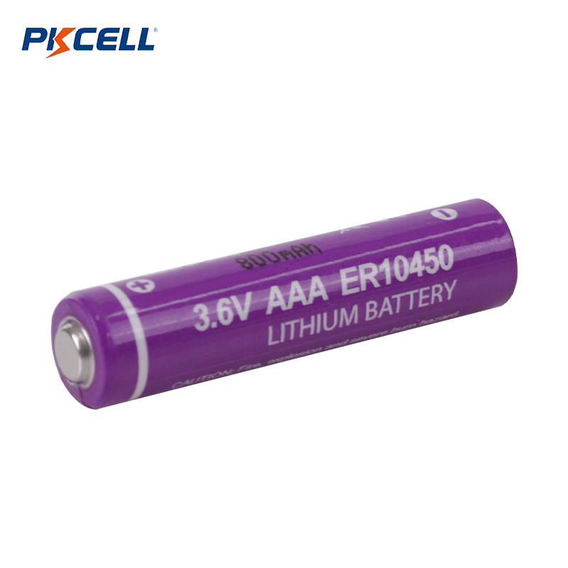 Nhà sản xuất pin PKCELL ER10450 AAA 3.6V 800mAh Li-SOCL2