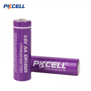 ספק סוללות PKCELL ER14505 AA 3.6V 2400mAh Li-SOCL2