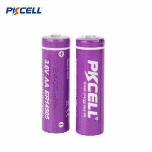 ספק סוללות PKCELL ER14505 AA 3.6V 2400mAh Li-SOCL2