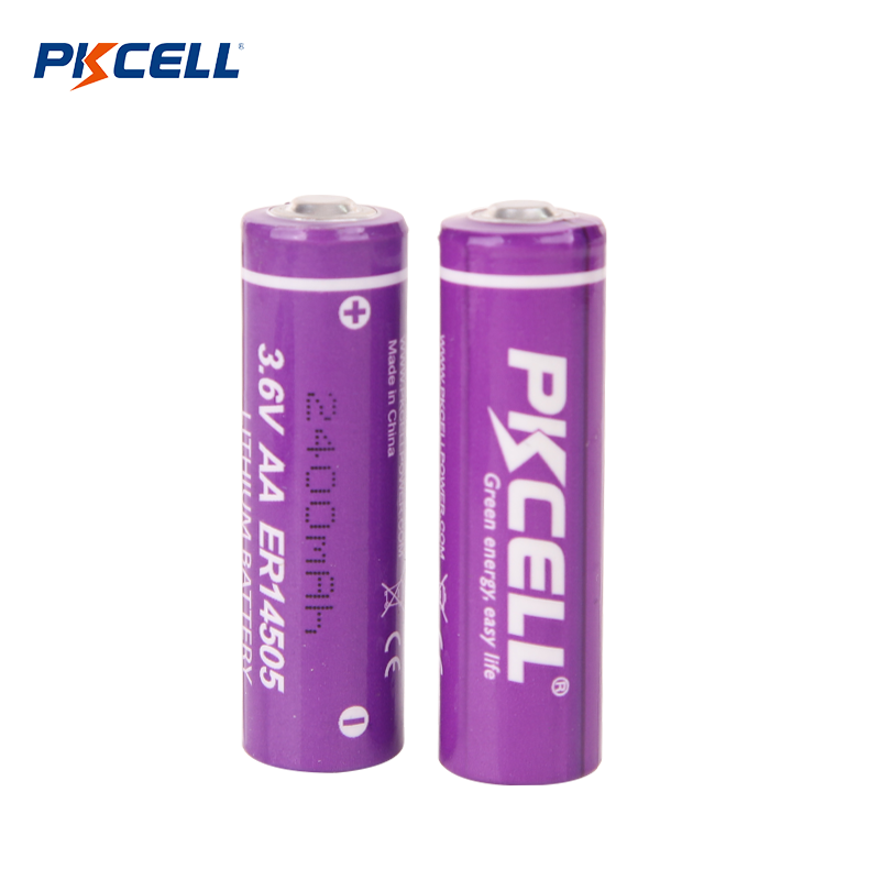 PKCELL ER14505 AA 3.6V 2400mAh LI-SOCL2 Battery Supplier