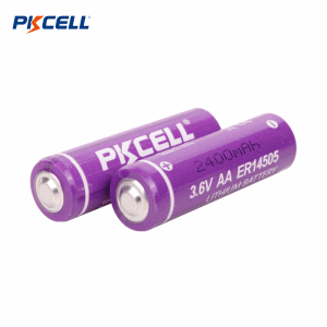 3.6V AA ER14505 Li-SoCl2 배터리(2400mAh) | Pkcell