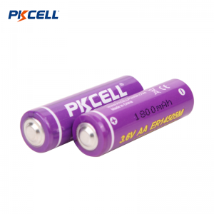 PKCELL ER14505M AA 3.6V 1800mAh Li-SOCL2 ผู้ผลิตแบตเตอรี่