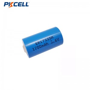 Fabricante de baterías PKCELL ER17335M 3.6V 1700mAh Li-SOCL2