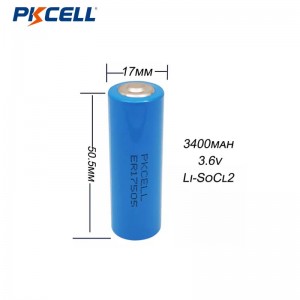 PKCELL OEM ER17505 3,6V 3400mAh 9P LI-SOCL2 batteripakker