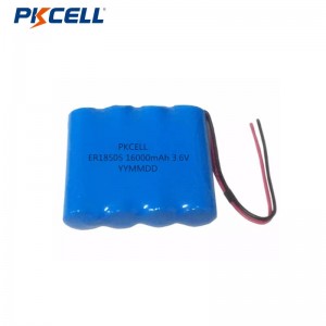PKCELL ER18505 A 3.6V 1600mAh 6400mAH LI-SOCL2 Paquetes de baterías