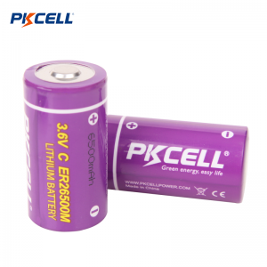 PKCELL ER26500M C 3.6V 6500mAh LI-SOCL2 סוללה