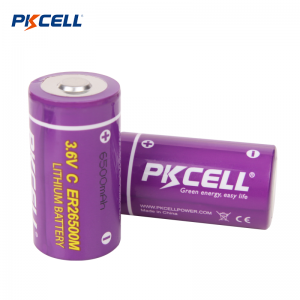 Fornecedor de bateria PKCELL ER26500M C 3.6V 6500mAh Li-SOCL2