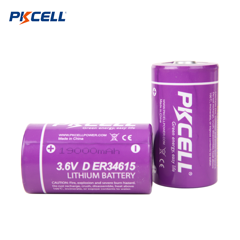 PKCELL ER34615 D 3.6V 19000mAh LI-SOCL2 Battery Supplier