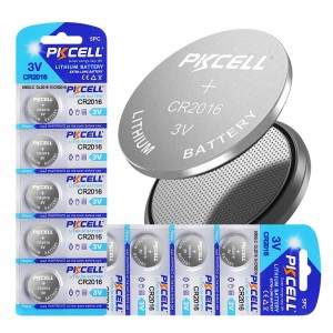 Nhà sản xuất pin nút lithium PKCELL CR2016 3V 75mAh