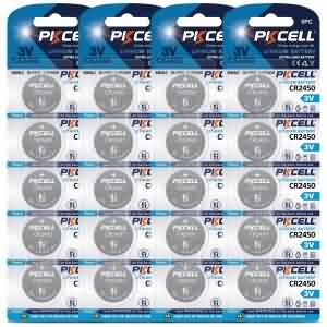Pile bouton au lithium 3 V CR2450 (600 mAh) | PKCELL
