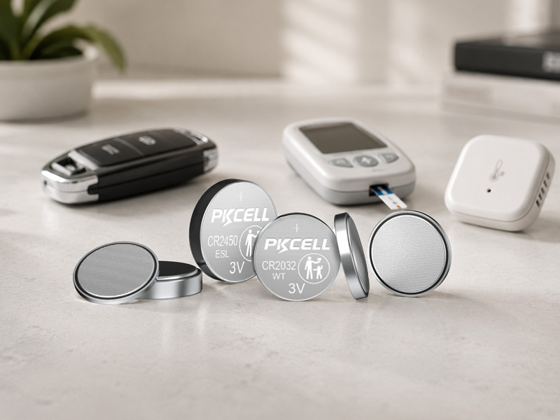 Special lithium button battery for industrial electronic devices