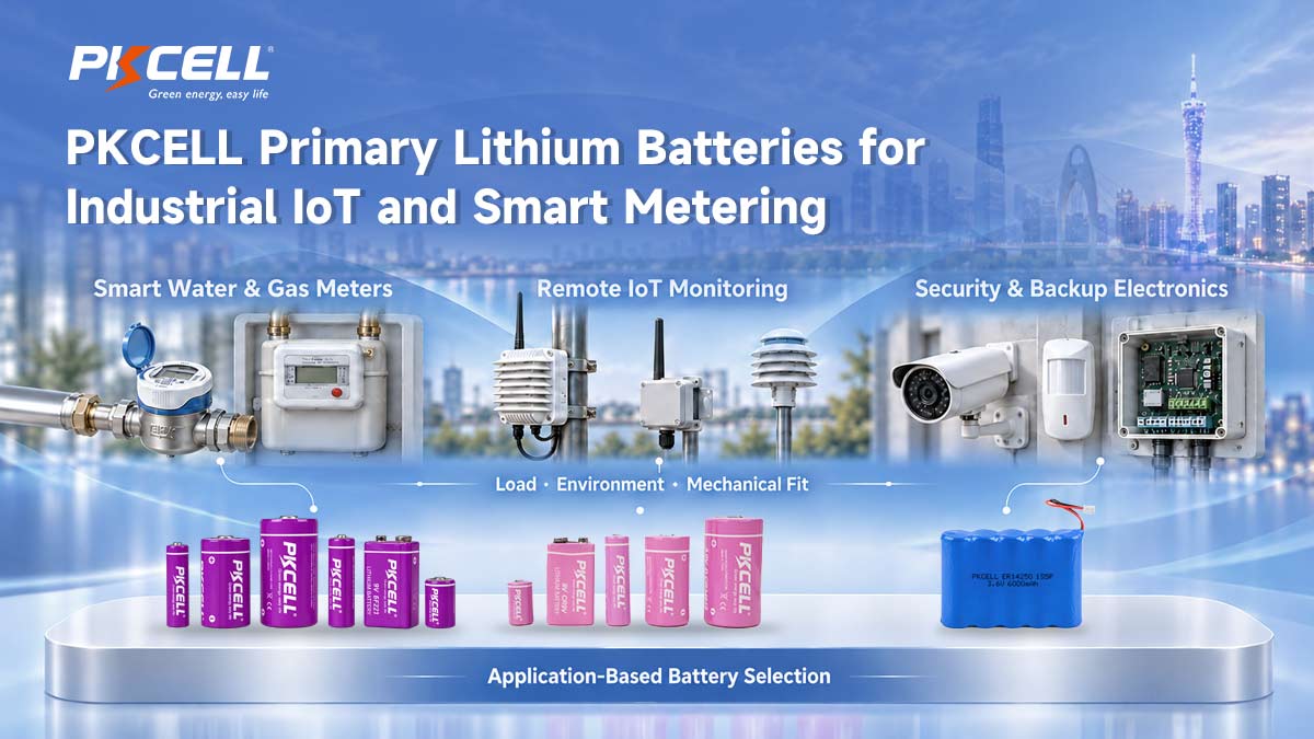 PKCELL Primary Lithium Batteries for Industrial IoT and Smart Metering