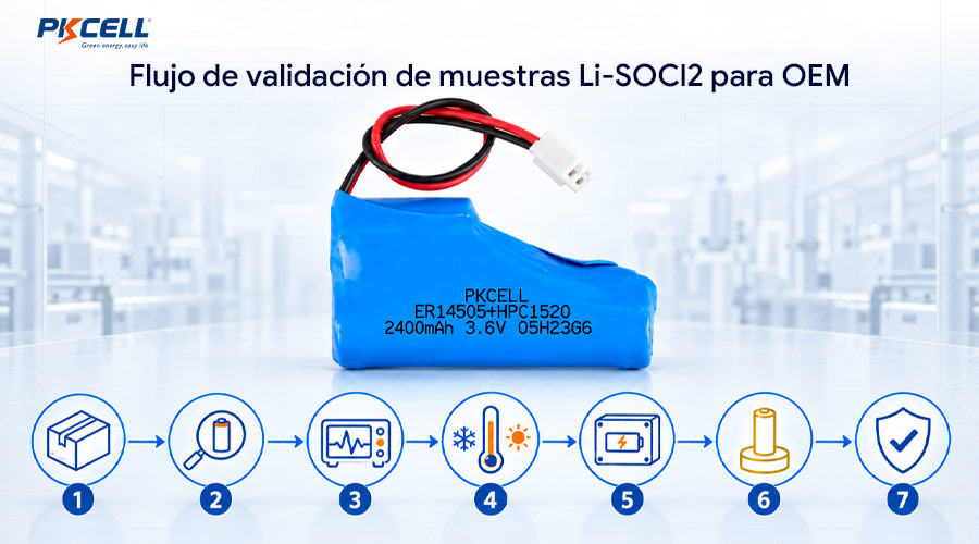 Cómo validar muestras Li-SOCl2 antes de una compra OEM