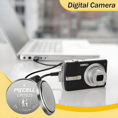 CR2025 batteries are often found in digital cameras and similar devices like light meters or wireless shutter remotes.