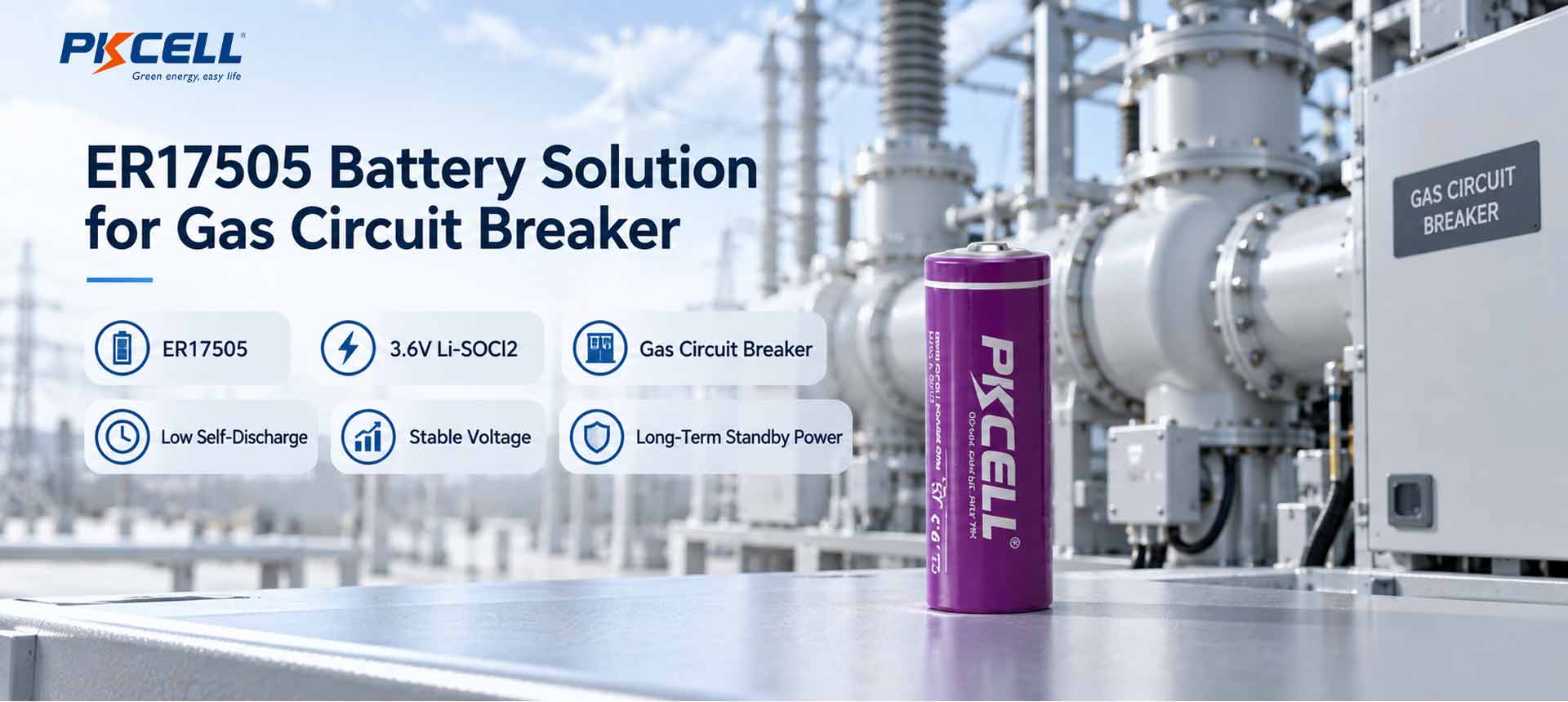 ER17505 Battery Solution for Gas Circuit Breaker