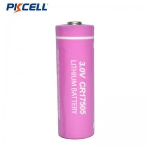 PKCELL 3v li-mno2 CR17505 แบตเตอรี่ลิเธียมสำหรับตรวจสอบอุณหภูมิ
