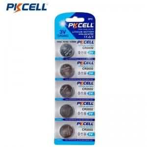 PKCELL CR2032 3V 210mAh Lithium Button Cell Battery