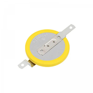 Pile bouton au lithium 3 V CR2450 avec plomb/languette (600 mAh)
