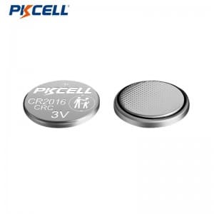 Proveedor de pilas de botón de litio PKCELL CR2016CRC 3V 85mAh