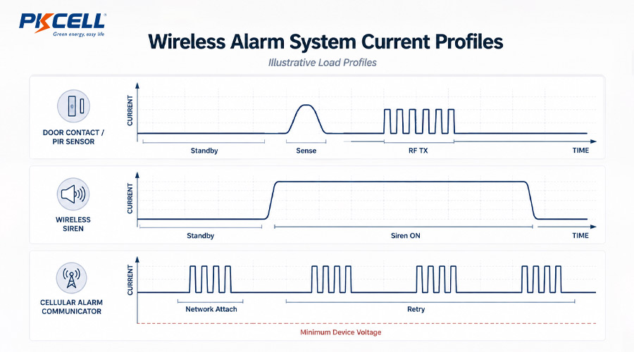 Wireless Alarm System Current Profiles